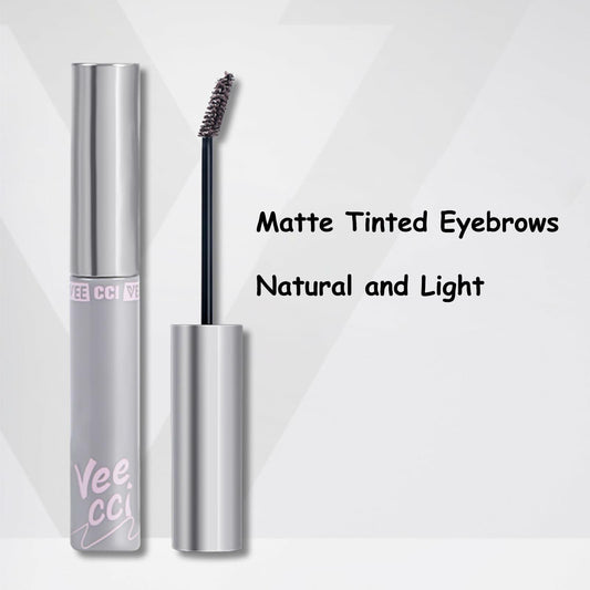 VEECCI Waterproof Eyebrow Gel Mascara Brown Smudge-Proof Long-Wear Makeup