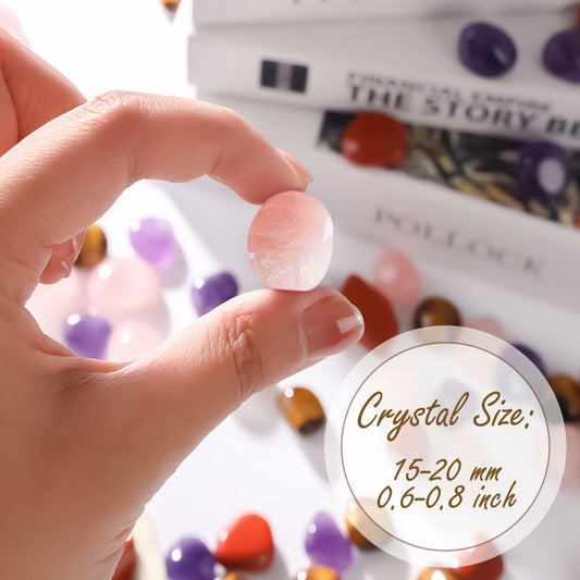 0.66lb Rose Quartz Tumbled Stones Polished Crystal Reiki Chakra Healing