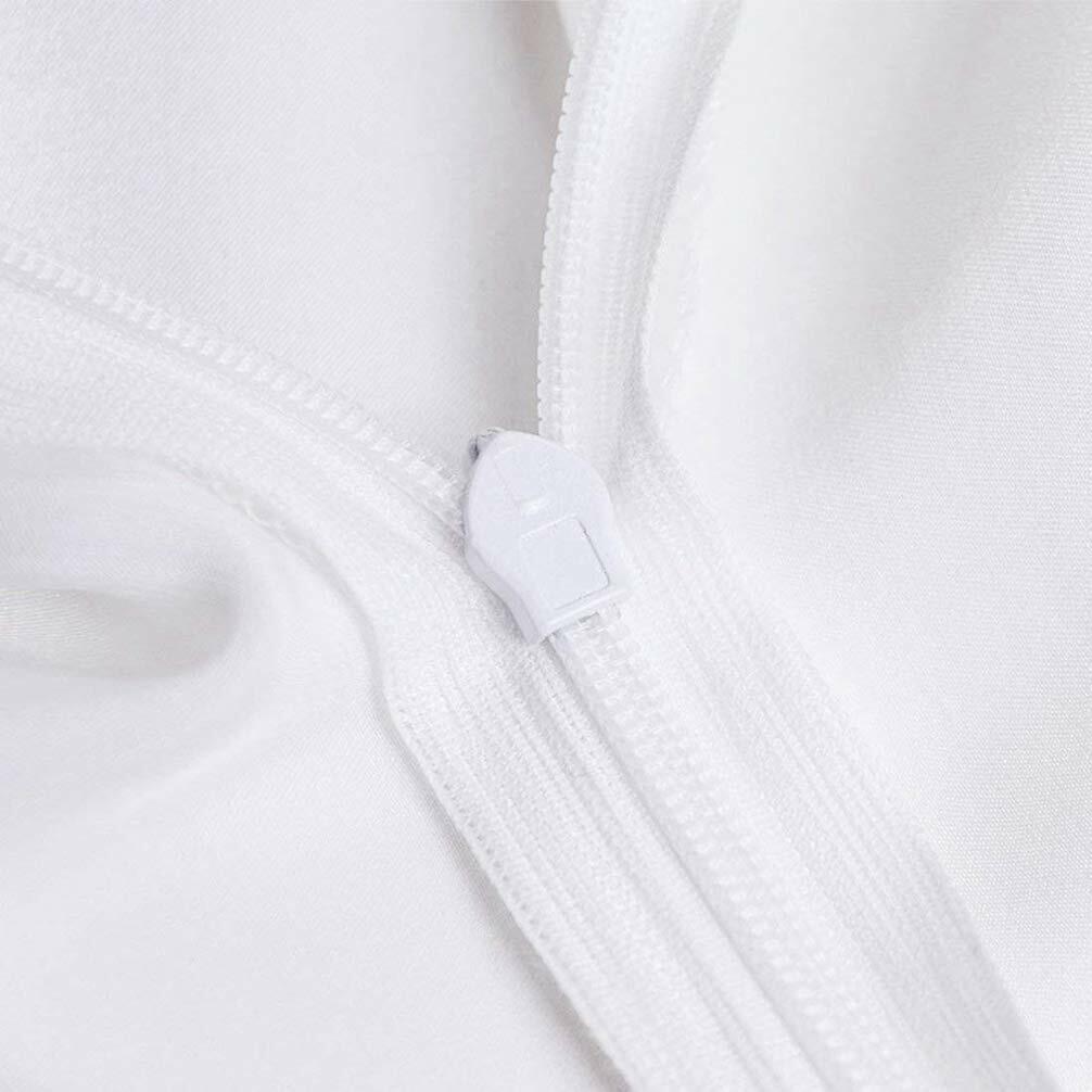 Rouihot 4-Pack 16x16" Red & White Candy Cane Pillow Covers for Christmas