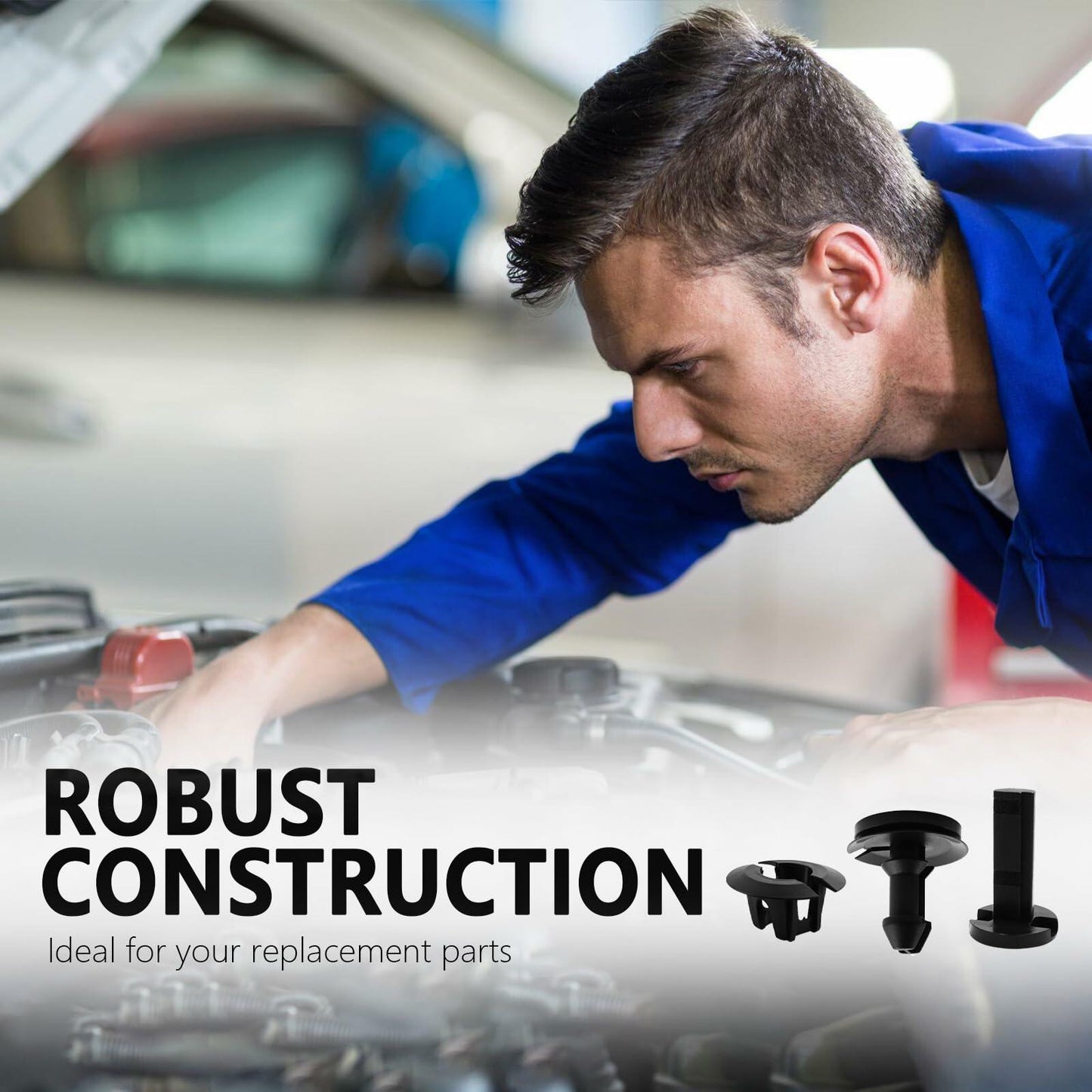 15-Pc Front Bumper & Splash Shield Retainer Clips Set – OEM 15733971/15733970