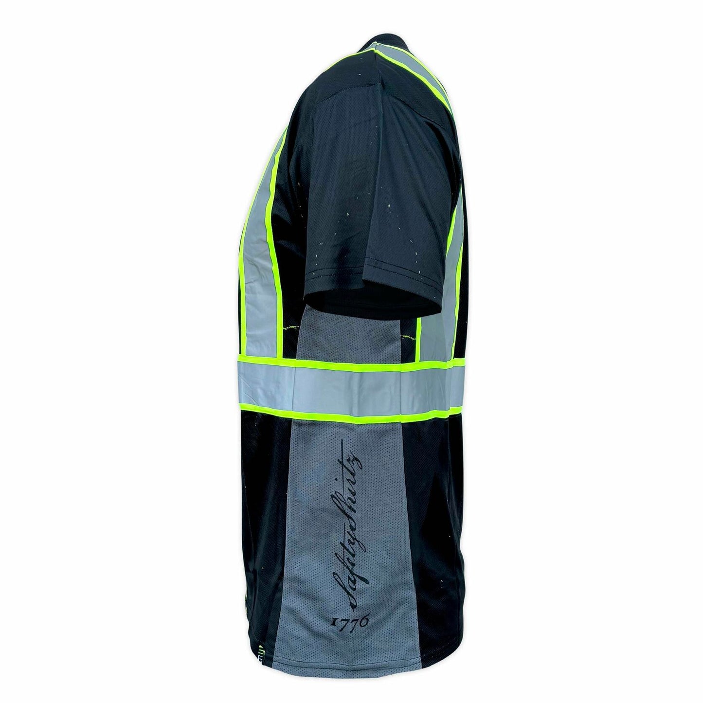 SafetyShirtz Men’s SS360 Stealth 1776 Betsy Ross Reflective UPF 40 Shirt M