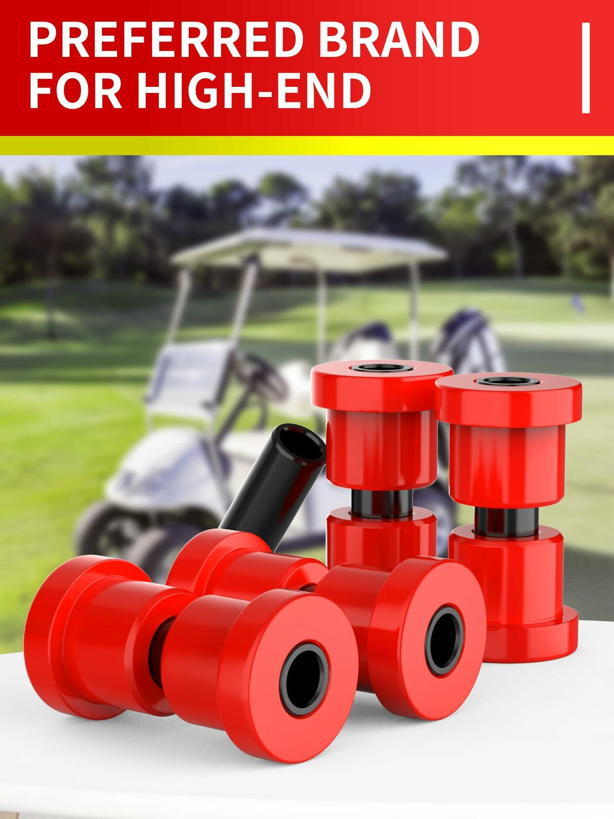Golf Cart Leaf Spring Shackle Bushing Kit for EZGO TXT & Club Car DS