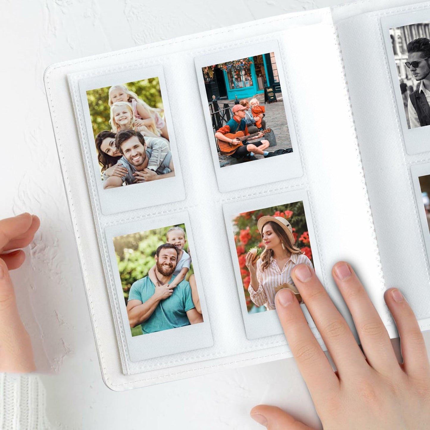 256-Pocket Photo Album for Polaroid & Instant Camera Blue for Instax Mini