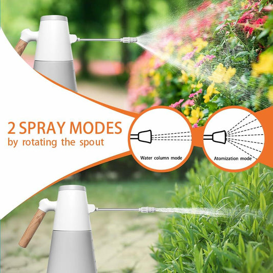 Electric Plant Mister Adjustable Nozzle 2 Spray Modes Battery Indoor Outdoor