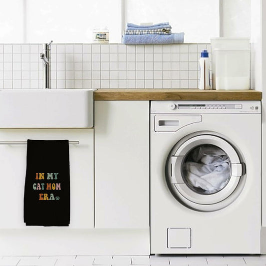 XUISWELL Cat Mom Kitchen Towels 16x24 Inch Multicolored Honeycomb Weave