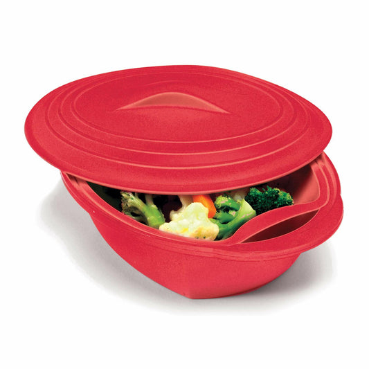 Norpro, Red Silicone Steamer with Insert, 32 oz OPEN BOX
