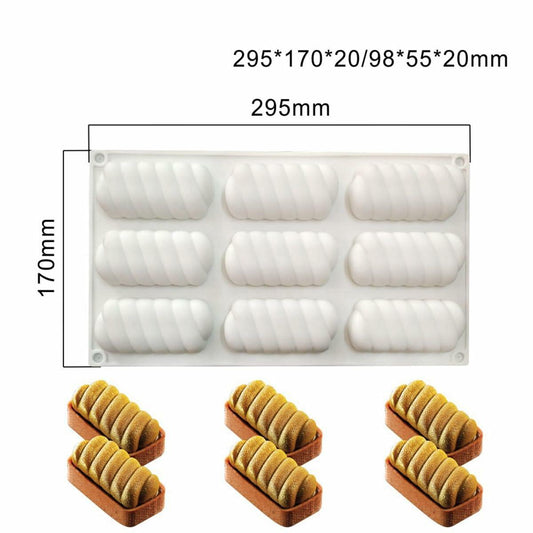 Flower Shape Silicone Mold for Cake Soap Pastry Chocolate Jelly Ice Cube Spiral