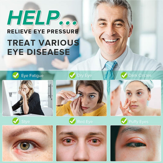 Betidom Heated Eye Mask USB Electric Steam Warm Compress Black 1 Count