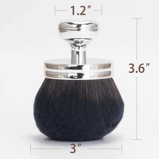 BABYSHEEP Blend & Blur Body Makeup Brush Kabuki 3in Wide Head Silver