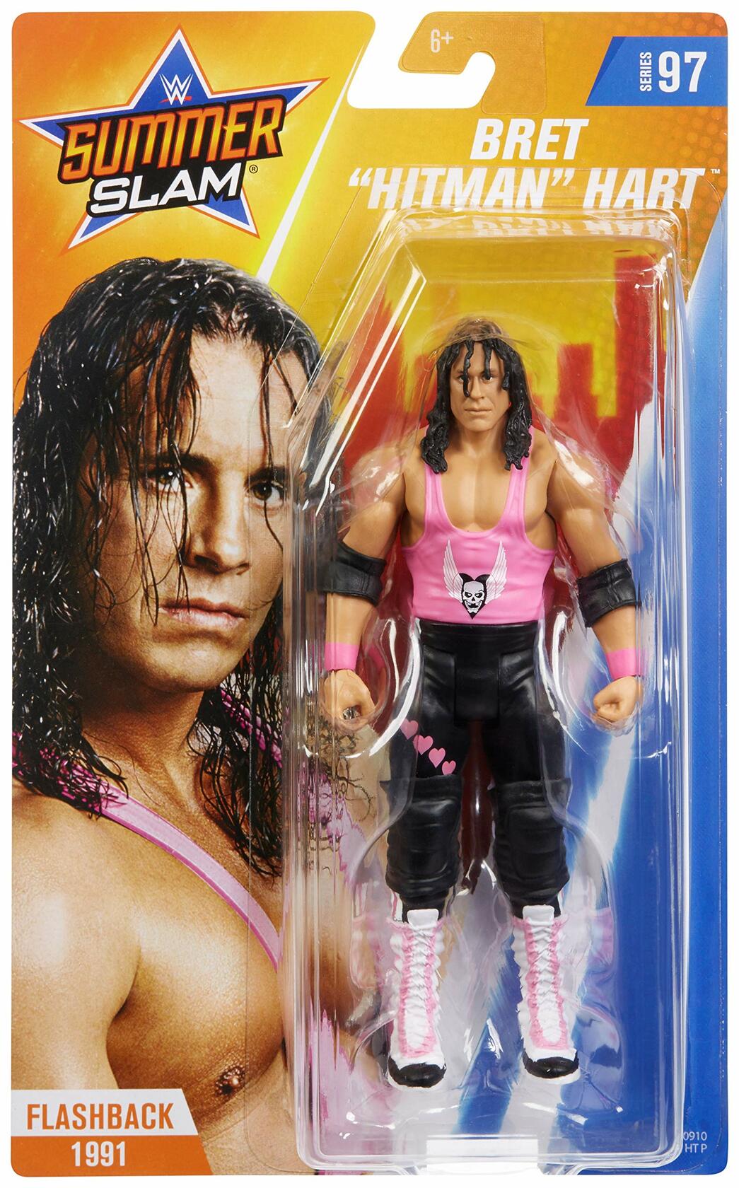 Mattel WWE SummerSlam Bret 'Hitman' Hart 6" Action Figure with Gear
