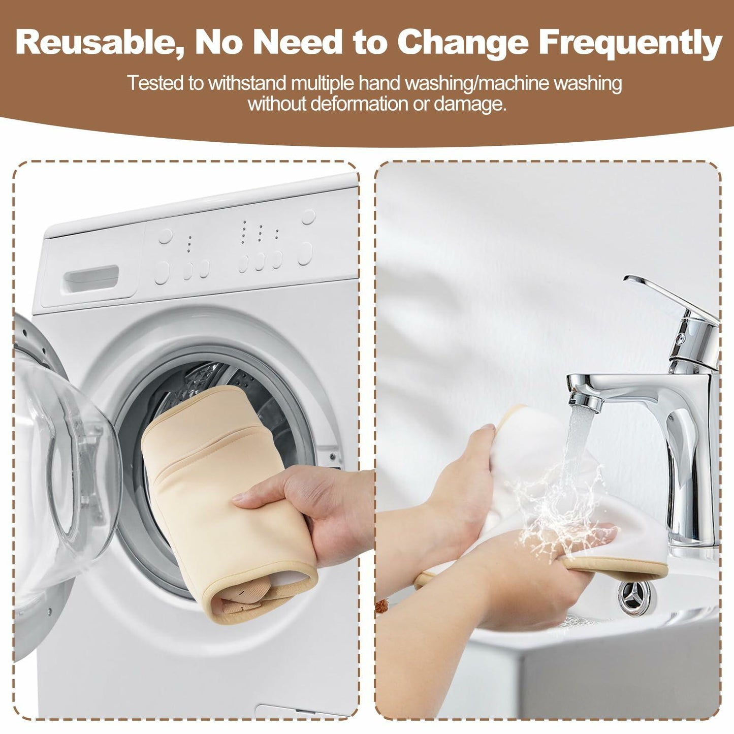 vyaji Organic Castor Oil Pack Wrap Kit Adjustable Straps Waterproof Purple