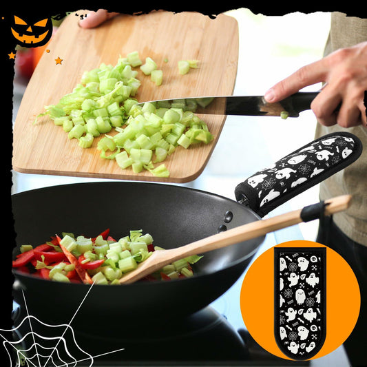 Patelai 8pcs Halloween Skillet Handle Covers Heat Resistant Pan Holders