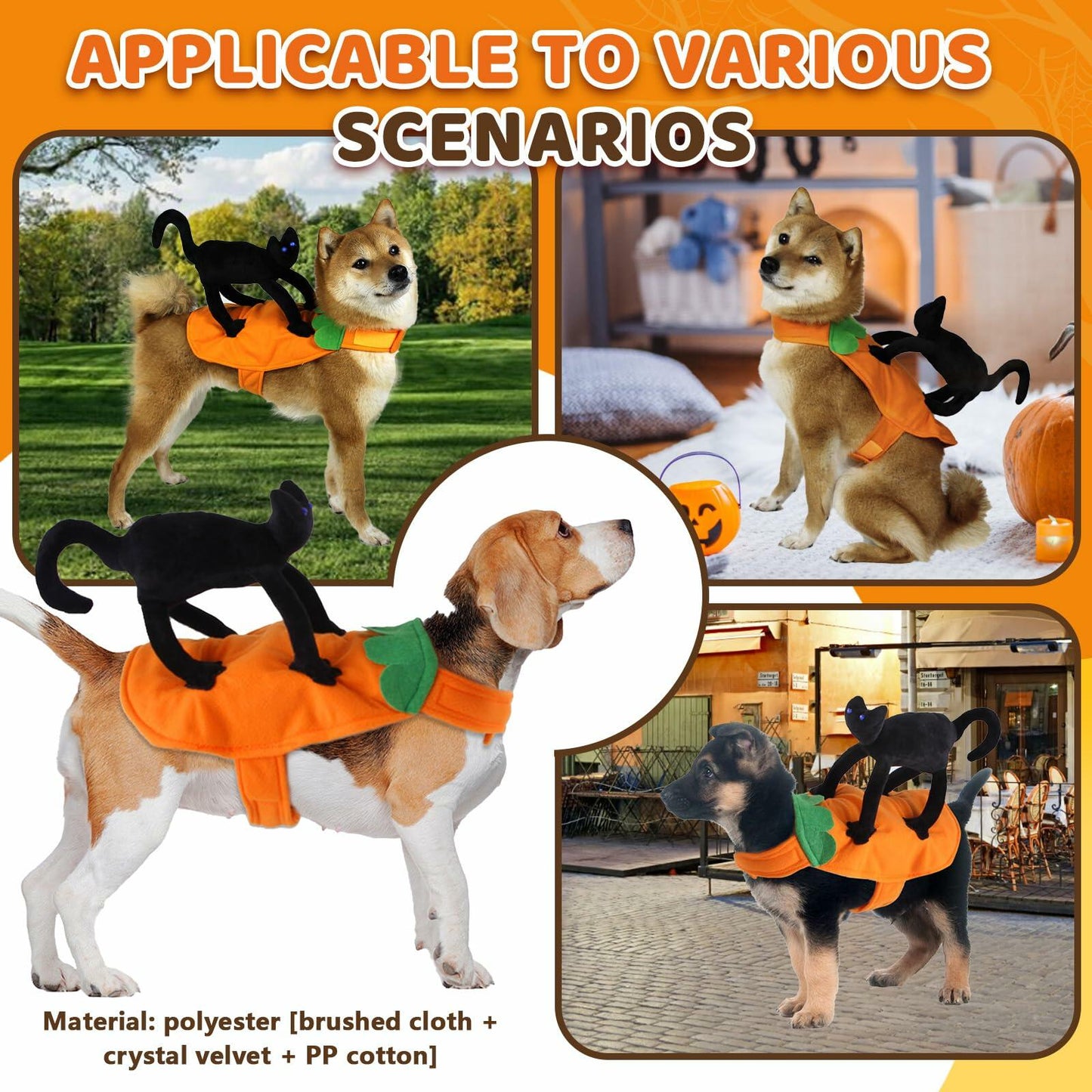 stepsin Dog Saddle Halloween Cat Knight Cosplay Costume Polyester Size S