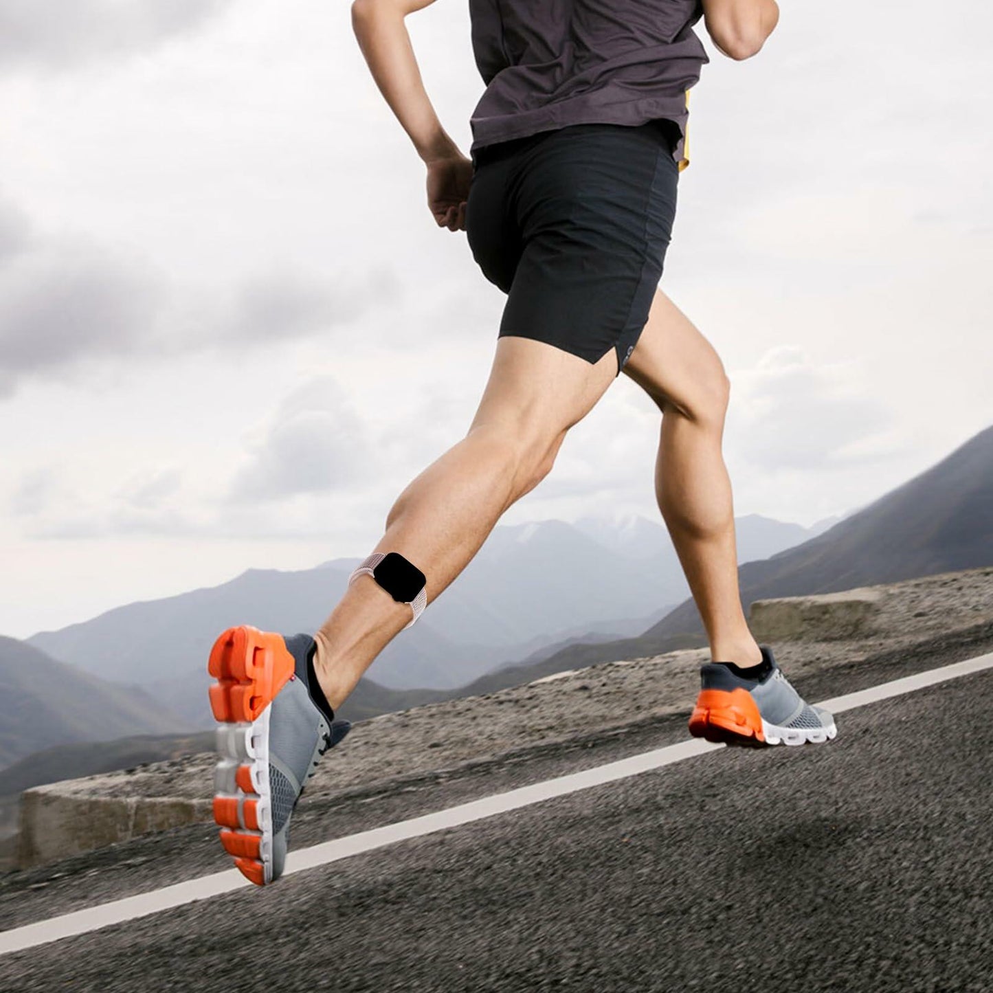 Zspoly 3 Pack Nylon Sport Ankle Arm Bands Apple Watch 38-49mm Pine Olive Cream