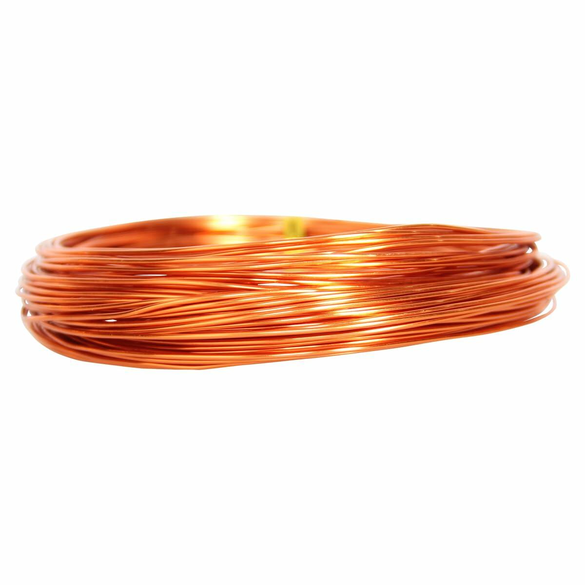 50ft Orange Aluminum Craft Wire 18 Gauge 1mm Bendable Sculpting Wire