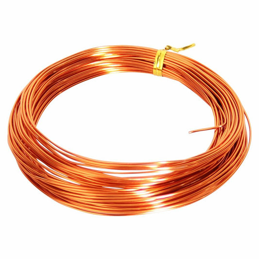 50ft Orange Aluminum Craft Wire 18 Gauge 1mm Bendable Sculpting Wire
