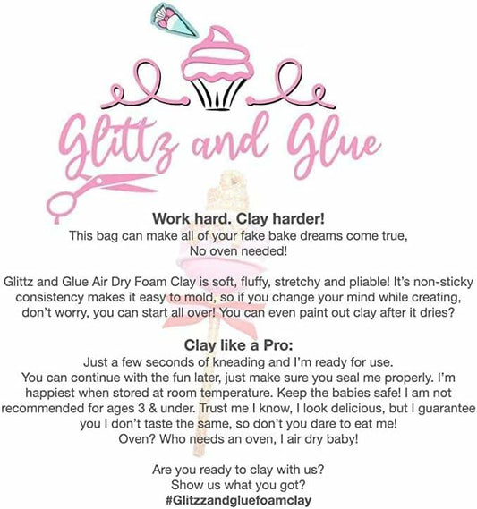 Glittz and Glue 36pcs Mini Pack Air Dry Foam