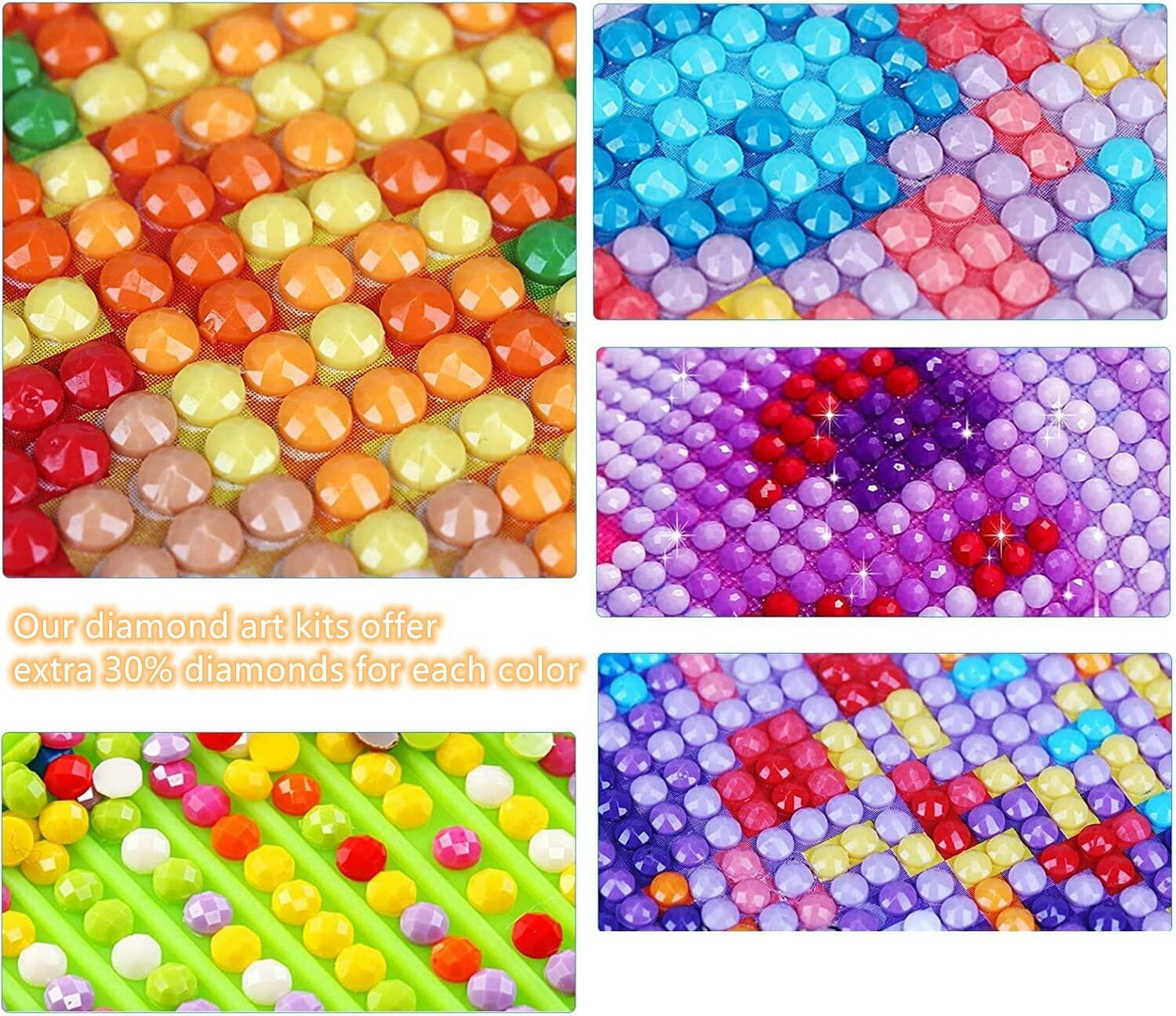 Xiyuekissu Diamond Art Kit Parrot Macaws 5D Paint by Numbers Adults