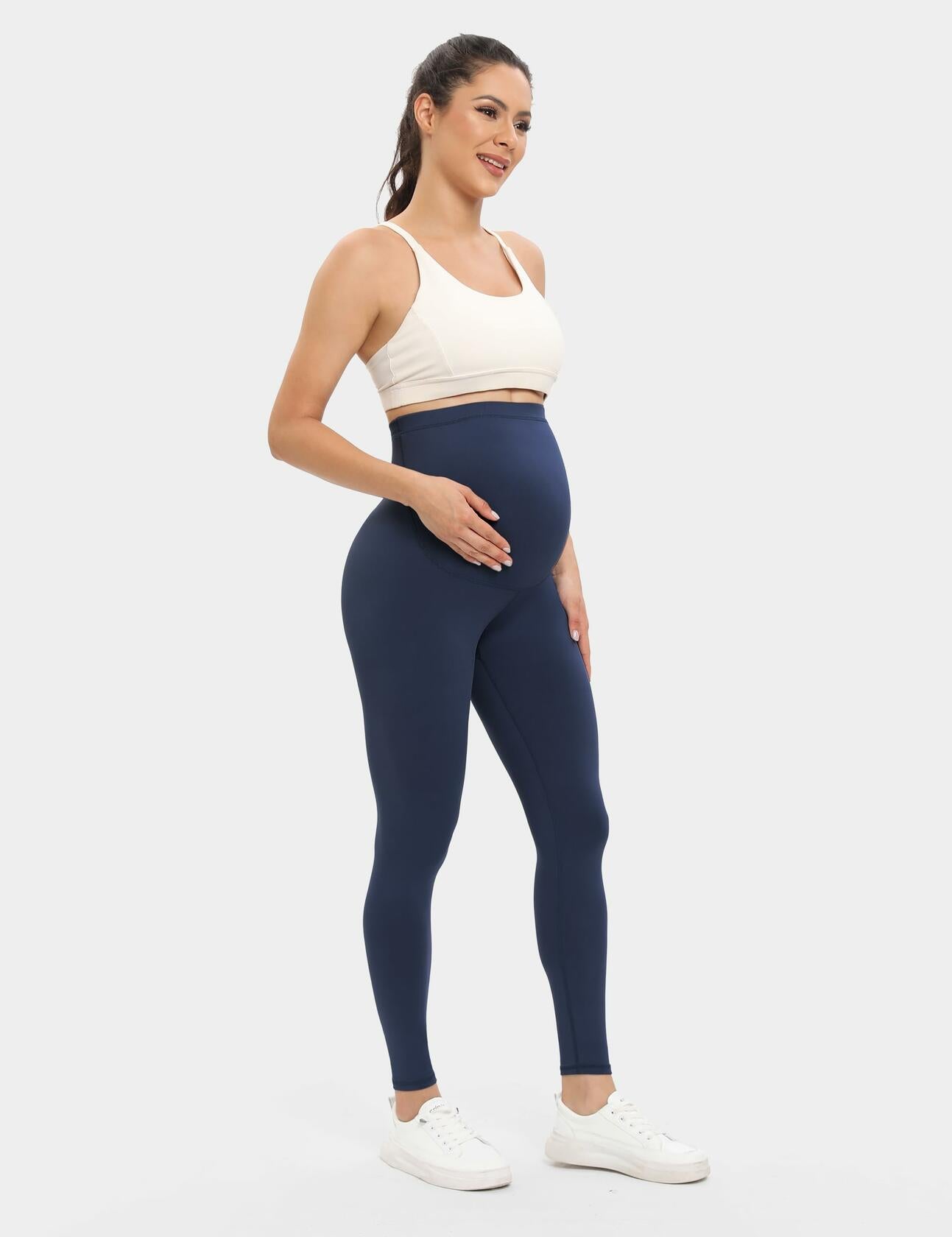 Buttergene Women’s Maternity Leggings Over Belly Yoga Workout Pregnancy Pants