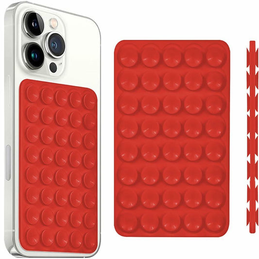 YZLELEQ Silicone Suction Phone Holder Double-Sided Mount Pink iPhone Android