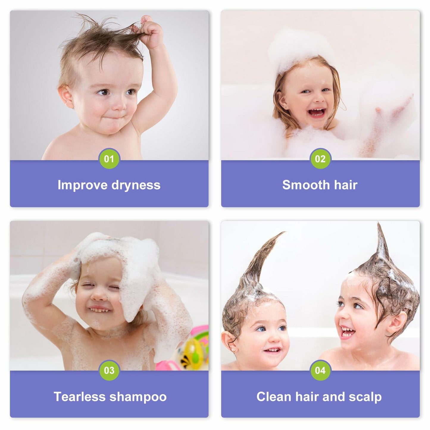 Kids 2-in-1 Shampoo & Conditioner Tear-Free Plant-Based Haircare 16.9oz