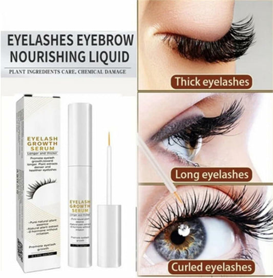 Eyelash Growth Serum for Longer, Fuller and Thicker Eyelashes black