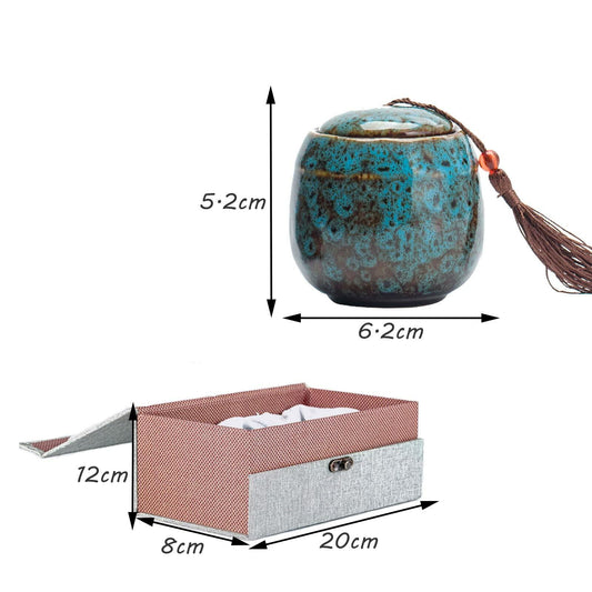 2PCS Mini Small Cremation Urns Ashes Funeral Keepsake Home Office Display