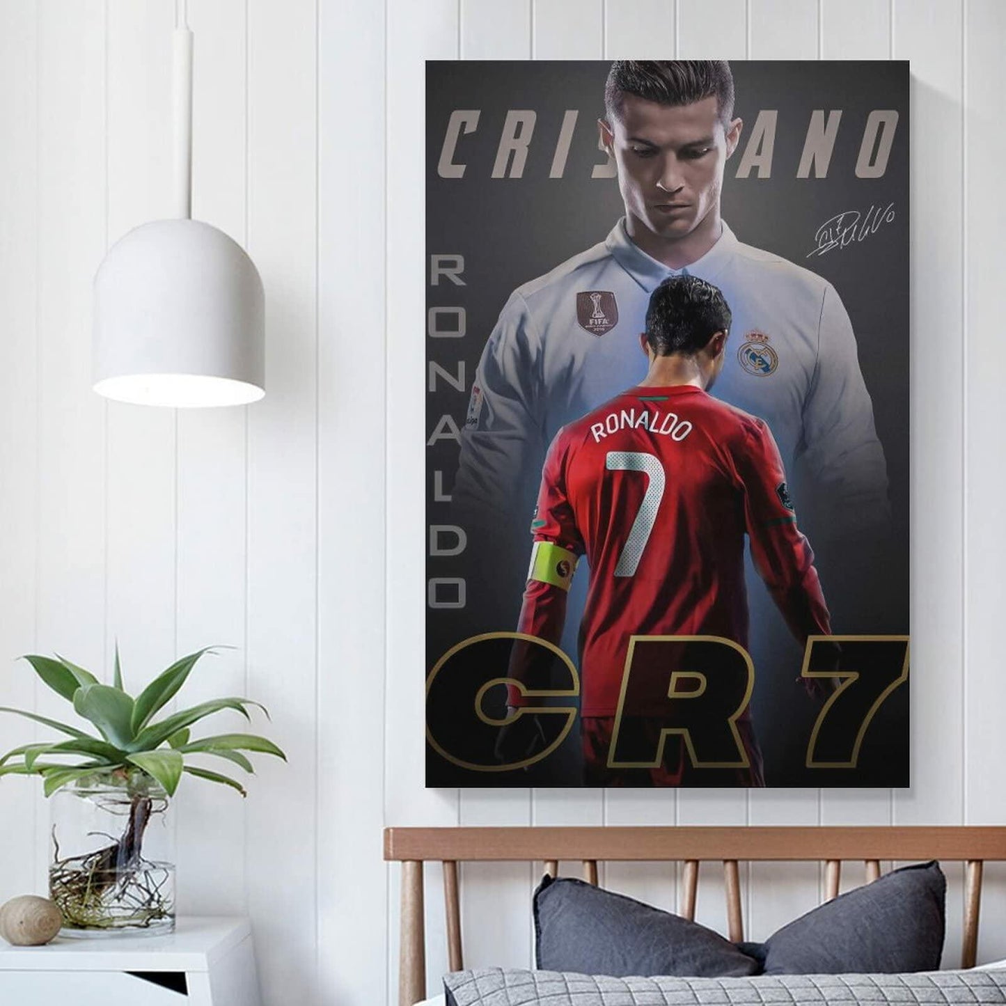 fhzang Cristiano Ronaldo Poster 3 Canvas Poster Unframed: 16x24 inches (40x60cm)