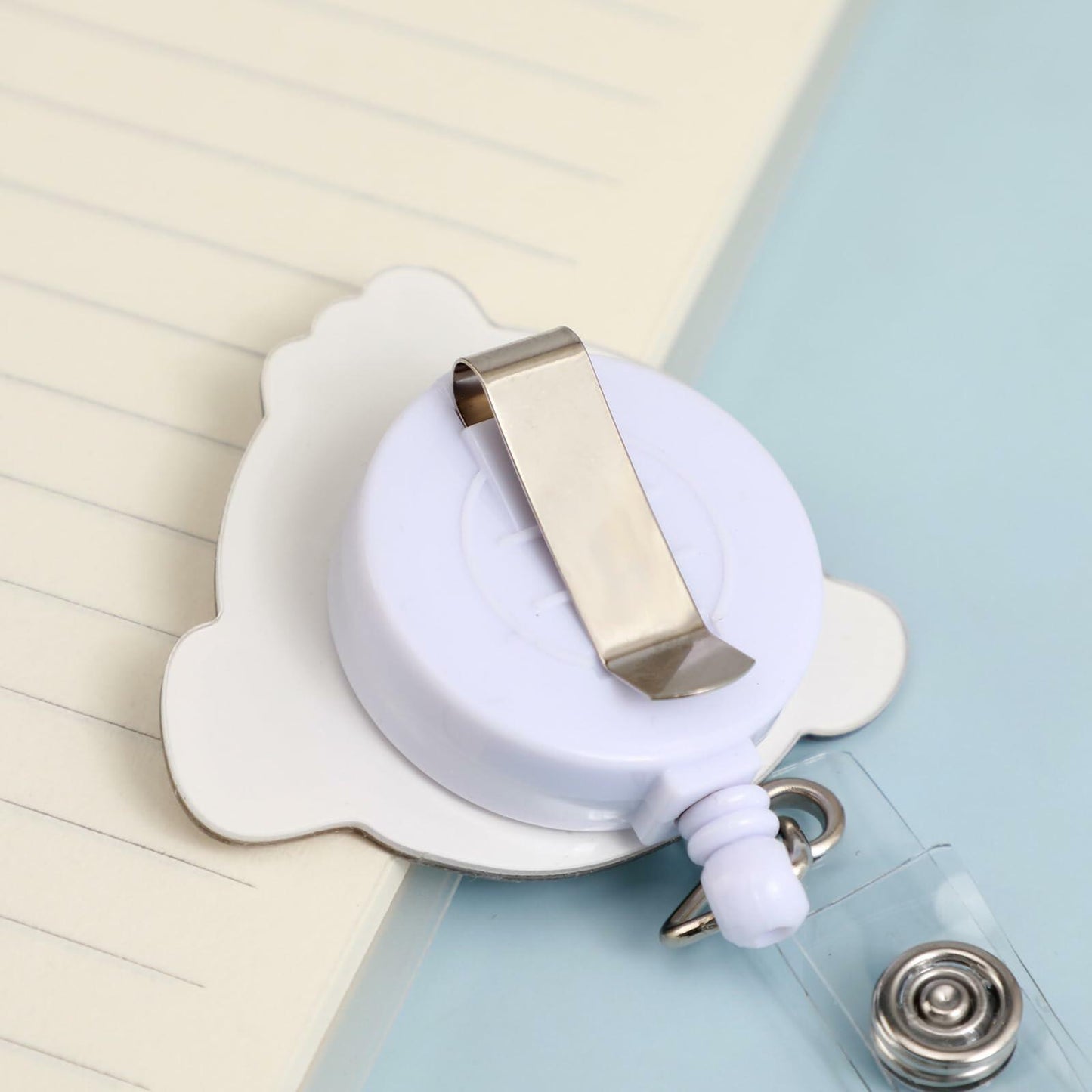 5 Pcs Retractable Badge Reel ID Clip Holder Jellyfish Whale Shark Nurse