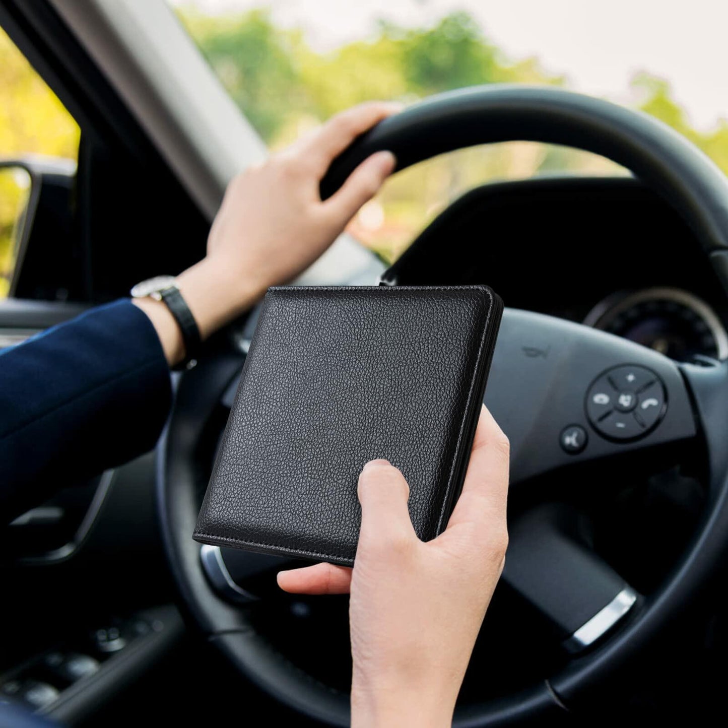 CoBak Car Registration & Insurance Holder Glove Box Organizer for Documents