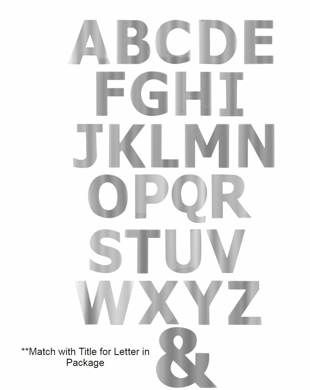 GG Grand General 94968 1 Inch Stainless Steel Letter V with Tape