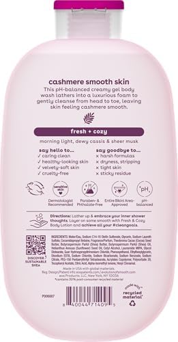 eos Cashmere Body Wash Fresh & Cozy Moisturizing Creamy Gel Shea Butter 16oz
