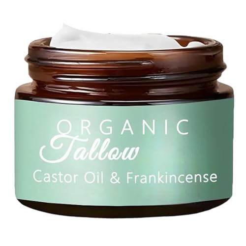 LUusmm Organic Grass-Fed Beef Tallow Moisturizer with Frankincense & Castor Oil