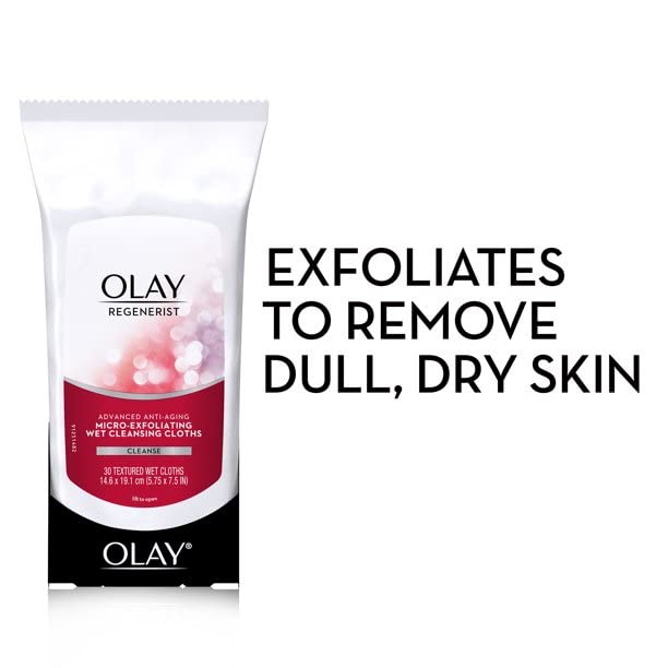 OLAY Regenerist Advanced Anti-Aging Micro-Exfoliating Cleansing Cloths 150 Count