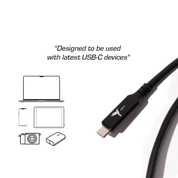 Ultimate 240W USB-C Cable USB-IF Cert 3.3ft 5A PD 3.1 EPR 40Gbps Black