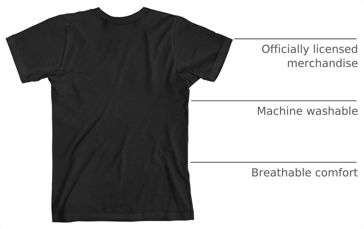 A Minecraft Movie Chicken Jockey Youth Black Crew Neck Short Sleeve T-Shirt - XL