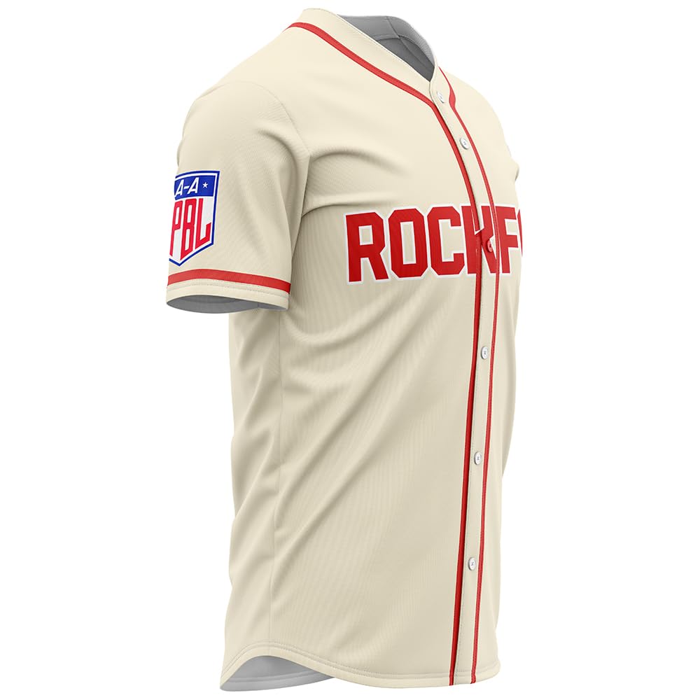Men's City Rockford #43 Baseball Jersey, Size S