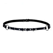 Eigso Waist Slender Belt O-rings Gothic Jeans Steampunk Style PU Leather
