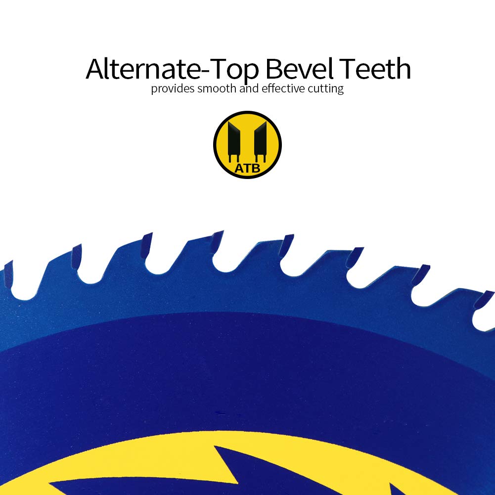Overpeak 12" Circular Saw Blade 60T ATB Thin Kerf 1" Arbor Blue