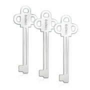 UDQYQ Stainless Steel Tube Squeezer Key 3 Pieces Silver Metal Dispenser