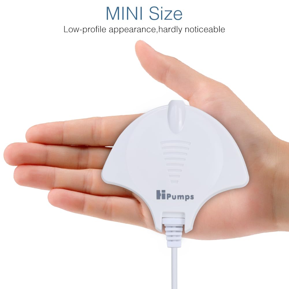 MITOCAPY Silent Aquarium Air Pump 0.3L/min 1.5W White for 0.5-15 Gal Tanks