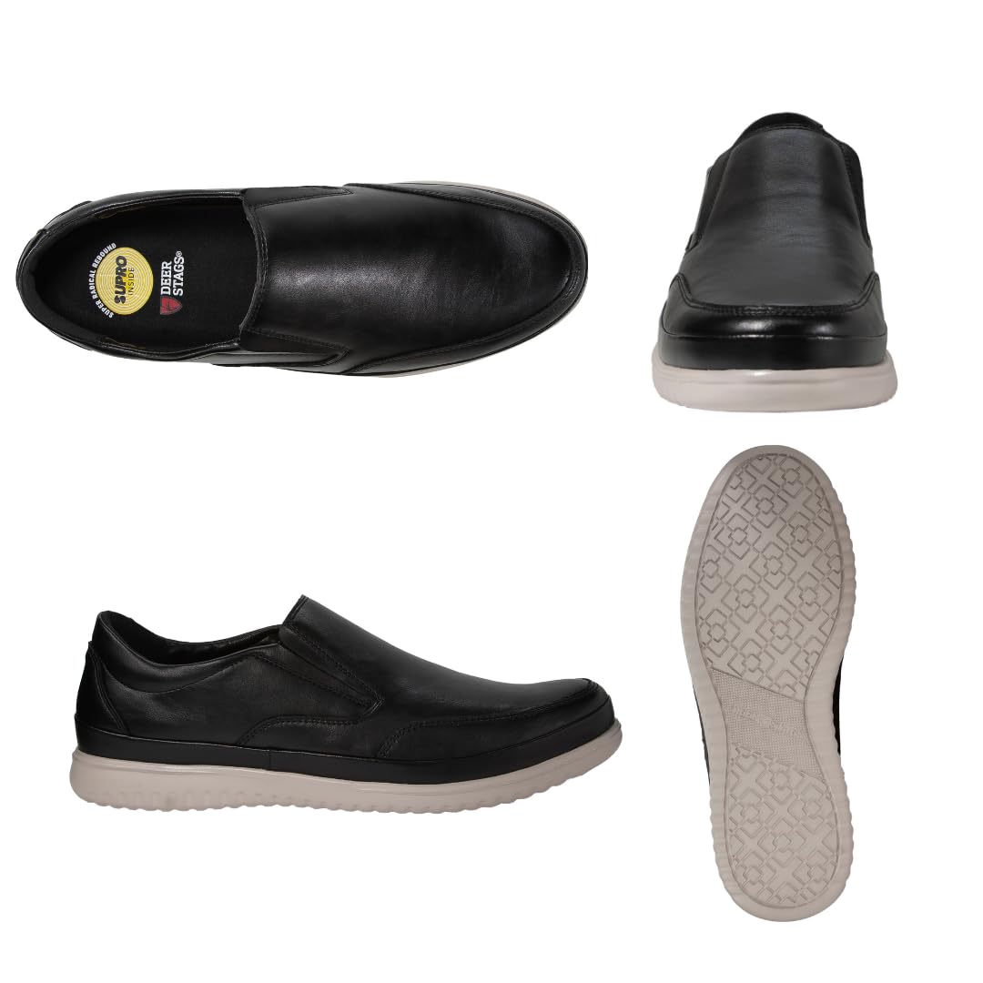 Deer Stags Bayport SUPRO Slip On Dress Loafer Black Size 12M