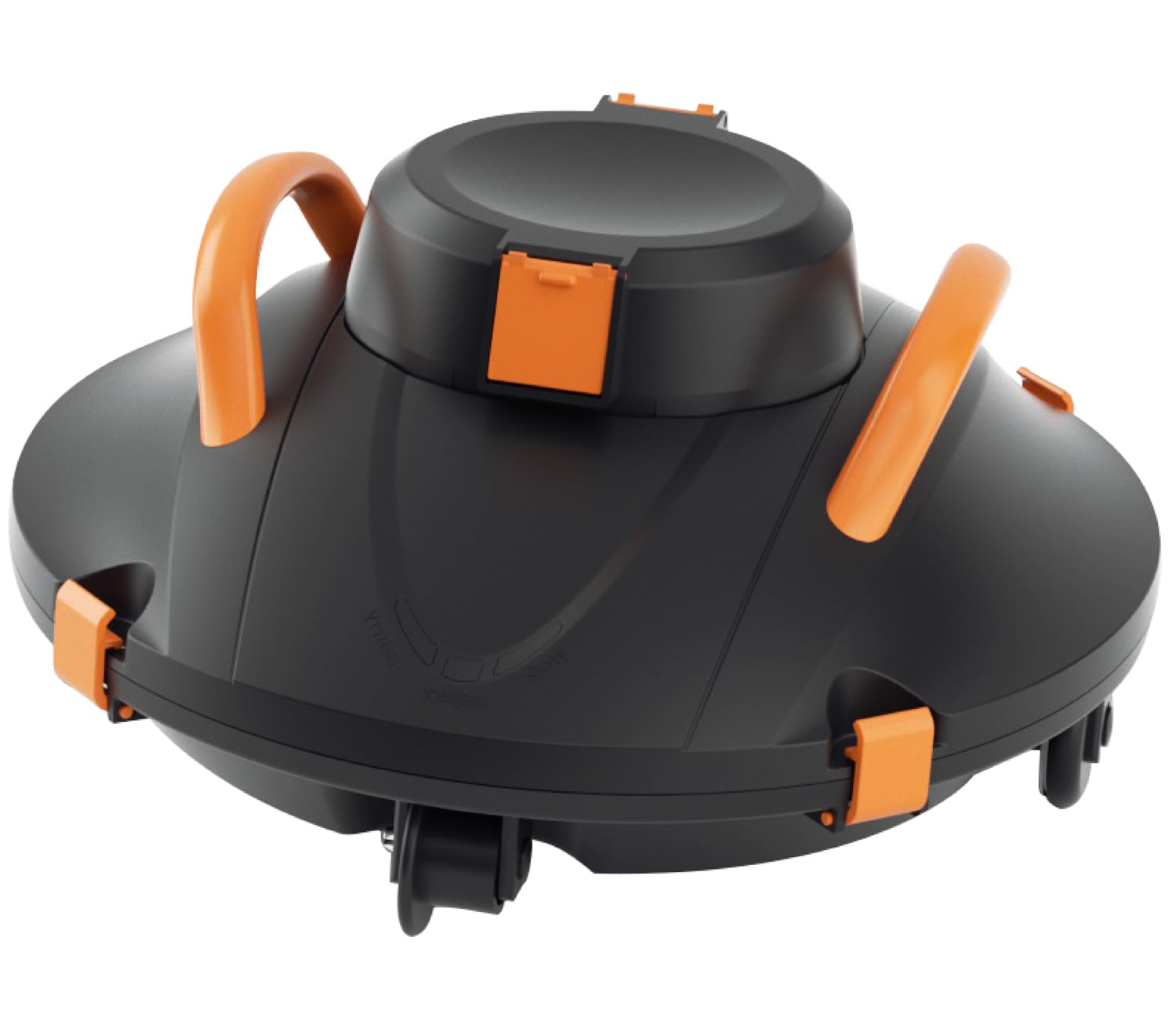 iHomey Cordless Robotic Pool Cleaner Black-Orange Smart Sensor 110 Min