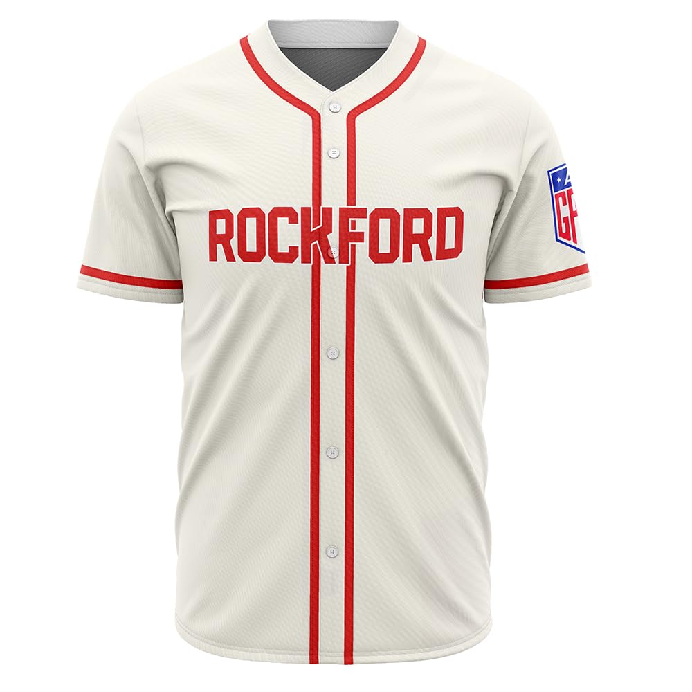 Men's City Rockford #43 Baseball Jersey, Size S