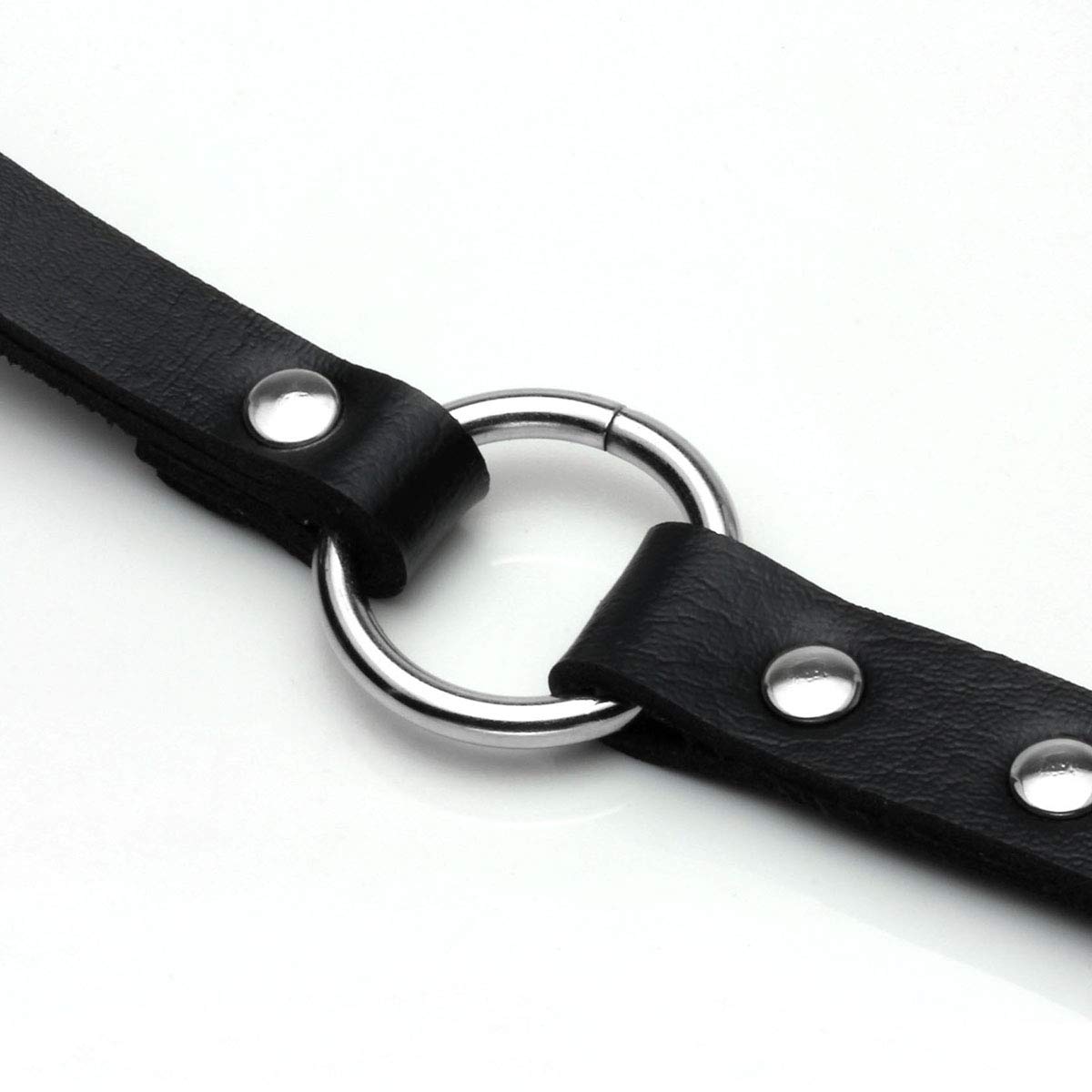 Eigso Waist Slender Belt O-rings Gothic Jeans Steampunk Style PU Leather
