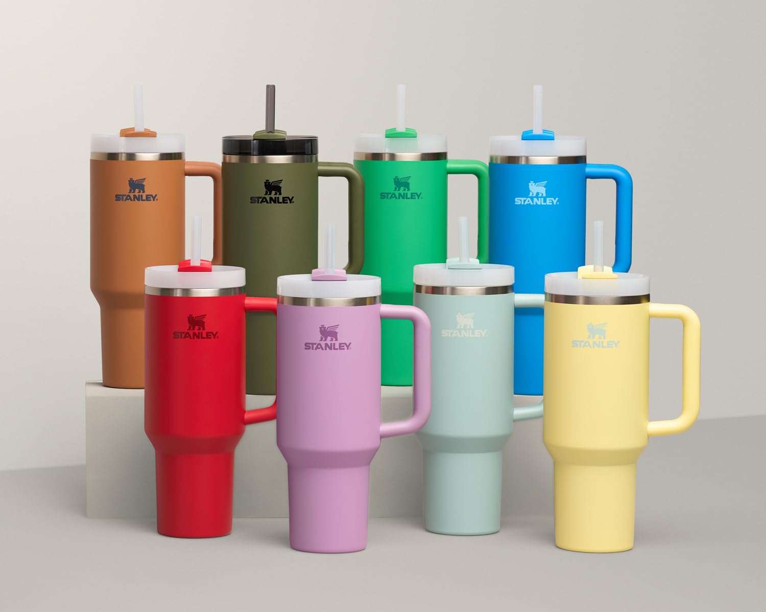 STANLEY Quencher H2.0 Tumbler 40oz Insulated Stainless Steel Meadow Green