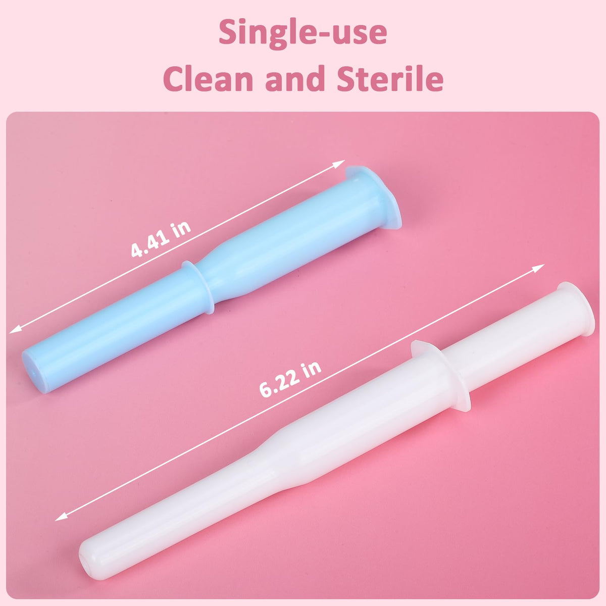 SISUYUEE 3g Disposable Vaginal Cream Applicators, Universal Empty Round Tube for Gynecological Gel, Liquid, Cream, Capsule Powder, 12pcs