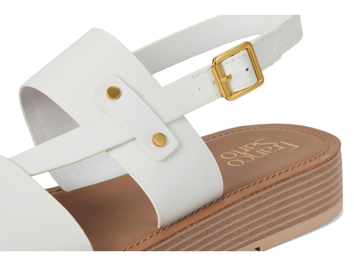 Franco Sarto Womens Genova Sandal Bright White 7 M