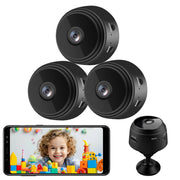 senri 3 Pack 1080P HD WiFi Mini Security Cameras Indoor Outdoor