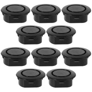 Homoyoyo 10PCS Car Rear Bumper Radar Hole Cover Plastic Plugs Black